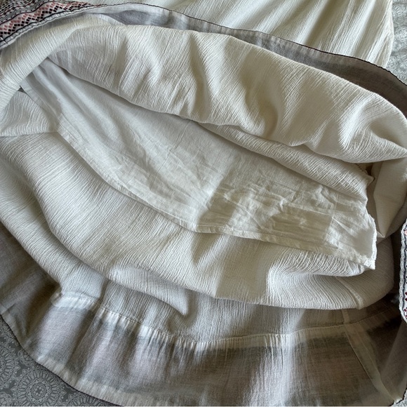 Esmara by Heidi Klum White Boho Embroidered Maxi Dress Size 8 - Picture 6 of 14